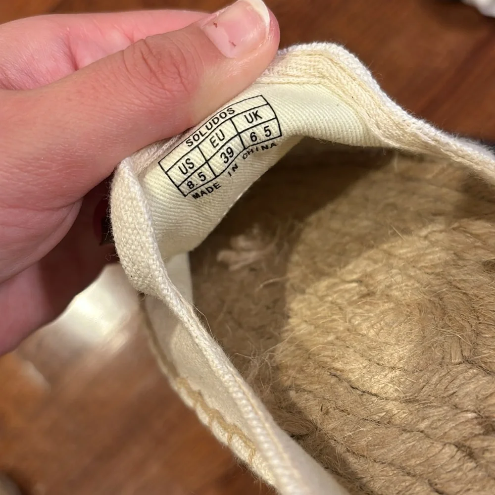 Soludos Elephant Platform Cream Espadrilles